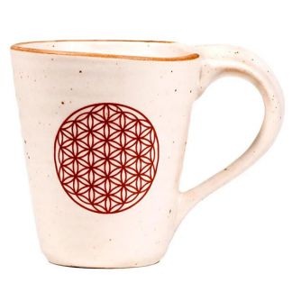 Taza Té y Café con Flor de la Vida - 350 ml.