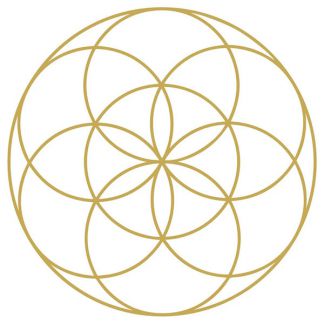 Adhesivo Semilla de la Vida - 11.7 cm.