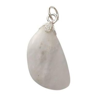Colgante Canto Rodado Engarzado Piedra Luna
