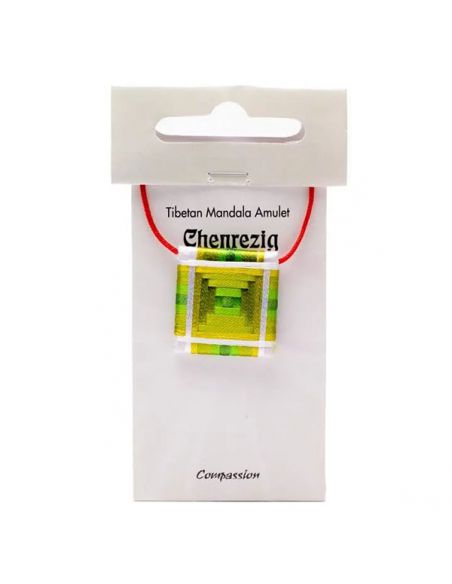 Amuleto Tibetano Sungkhor Chenrezig (Compasión) Tierra Zen