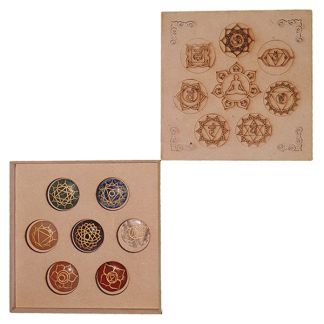Estuche con Siete Gemas para Chakras