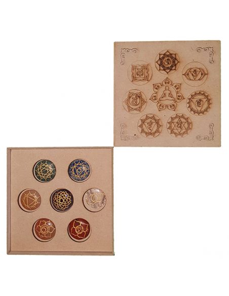 Estuche con Siete Gemas para Chakras