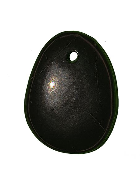 Colgante Rodado Plano Shungit