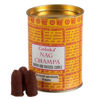 Conos de Incienso Reflujo Nag Champa Goloka