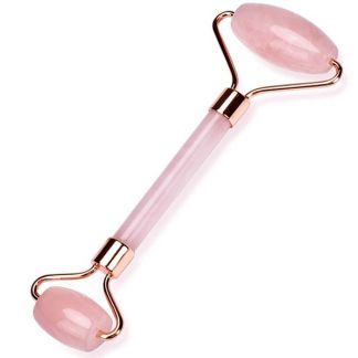 Rodillo para Masaje Doble de Cuarzo Rosa