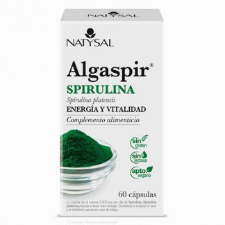 Algaspir Espirulina Natysal - 60 cápsulas