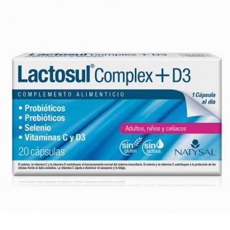 Lactosul Complex + D3 Natysal - 20 cápsulas