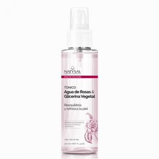 Tónico Agua de Rosas y Glicerina Vegetal Natysal - 100 ml.
