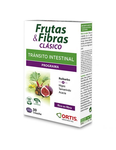 Fruta y Fibra Clásico Ortis - 30 comprimidos