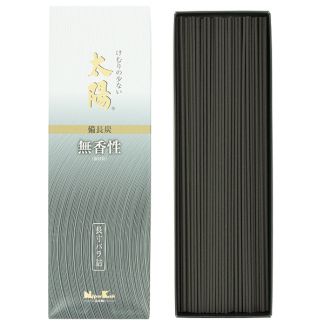 Incienso Taiyo Binchotan Largo (sin aroma) - caja 160 barritas