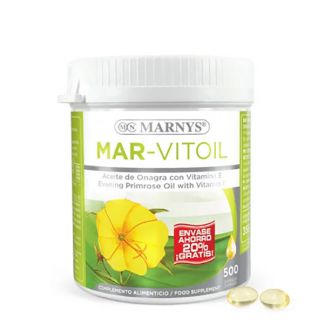 Mar-Vitoil Aceite de Onagra 500 mg. Marnys - 500 perlas