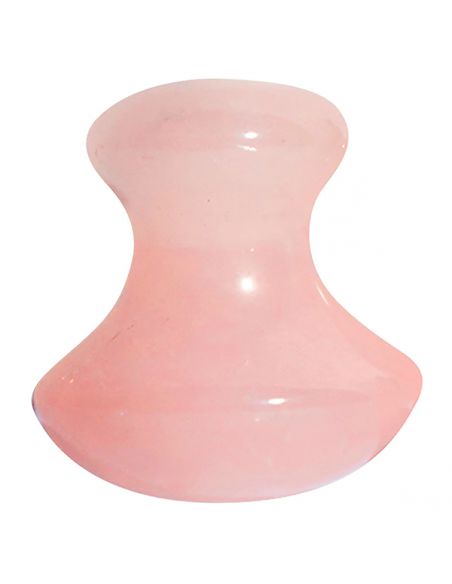 Piedra de Masaje Seta de Cuarzo Rosa