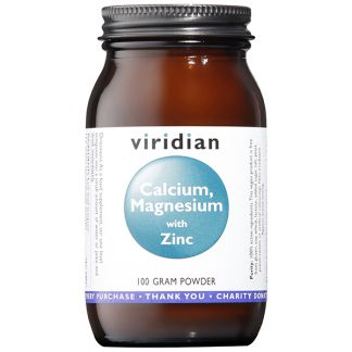 Calcio, Magnesio, Zinc y Vitamina C Viridian - 100 gramos
