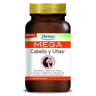 Mega Cabello y Uñas Dietisa - 60 cápsulas