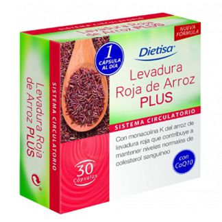 Levadura Roja de Arroz Plus Dietisa - 30 cápsulas