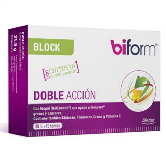 Biform Block Doble Acción Dietisa - 30 cápsulas