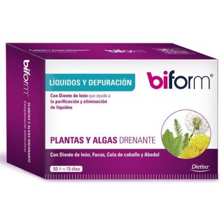Biform Plantas y Algas Drenante Dietisa - 60 cápsulas