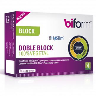 Biform Doble Block Vegano Dietisa - 30 cápsulas