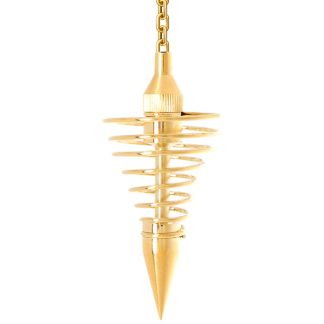 Péndulo Espiral Dorado Cadena