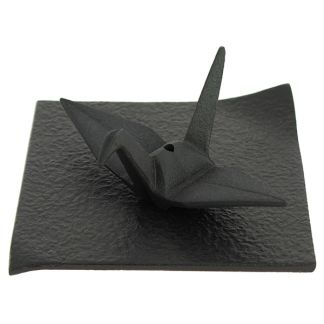 Incensario Grulla Orizuru Negro Iwachu