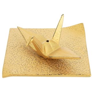 Incensario Grulla Orizuru Dorado Iwachu