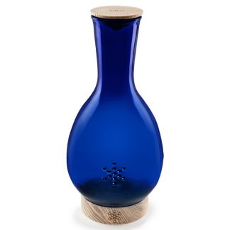 Jarra de Vidrio Fruit of Life con Tapón y Base de Madera Vitbot - 1.2 litros