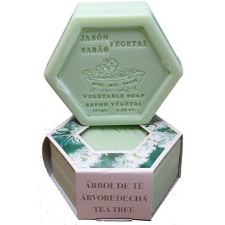 Jabón Hexagonal con Miel y Árbol del Té Castillo de Peñalver - 100 gramos