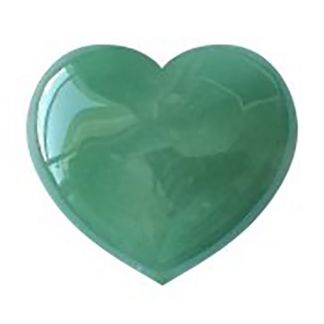 Corazón de Cuarzo Verde - 6 cm.