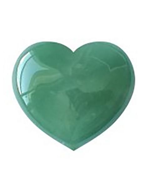 Corazón de Cuarzo Verde - 6 cm.
