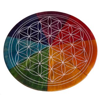 Portaincienso Flor de la Vida y Siete Chakras