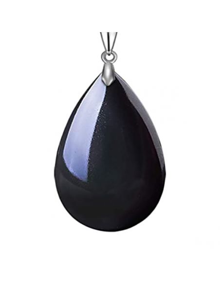 Colgante Gota Obsidiana Negra Pequeña