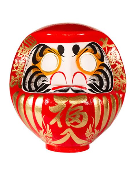 Daruma Japonés Rojo (Suerte) Tierra Zen - 30 cm.