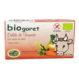 Cubitos de Caldo de Ternera Ecológico Bionsan - 6 cubitos