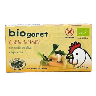 Cubitos de Caldo de Pollo con Verduras Ecológico Bionsan - 6 cubitos
