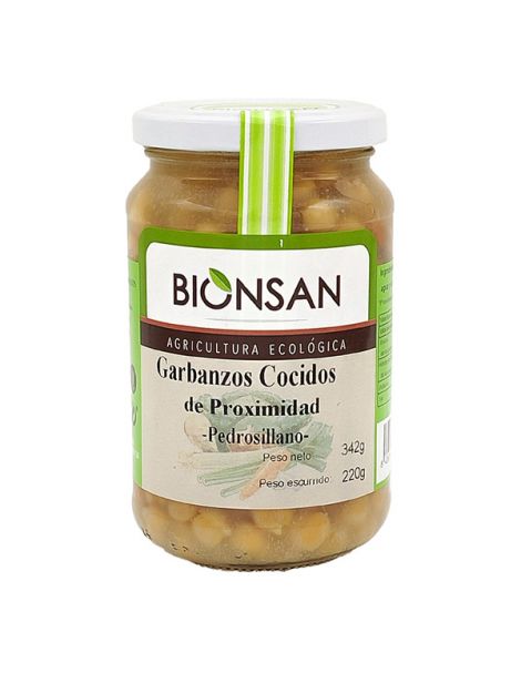 Garbanzos Cocidos Ecológicos Bionsan - 220 gramos