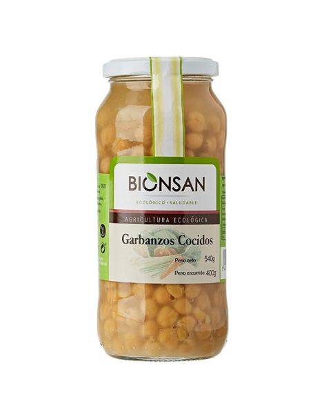 Garbanzos Cocidos Ecológicos Bionsan - 400 gramos