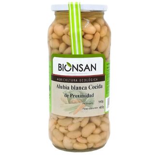 Alubias Blancas Cocidas Ecológicas Bionsan - 400 gramos