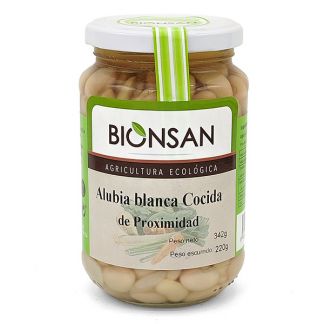 Alubias Blancas Cocidas Ecológicas Bionsan - 220 gramos