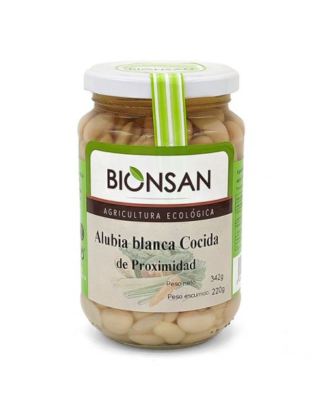 Alubias Blancas Cocidas Ecológicas Bionsan - 220 gramos