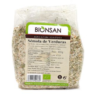 Sémola de Verduras Ecológica Bionsan - 400 gramos