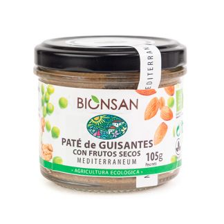 Paté de Guisantes con Frutos Secos Ecológico Bionsan - 105 gramos