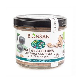 Paté de Aceitunas con Setas a la Trufa Ecológico Bionsan - 105 gramos