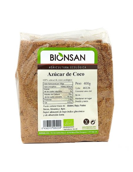 Azúcar de Coco Ecológico Bionsan - 400 gramos
