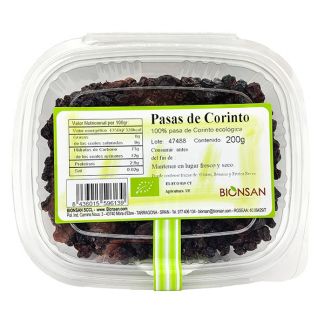 Pasas de Corinto Ecológicas Bionsan - 200 gramos