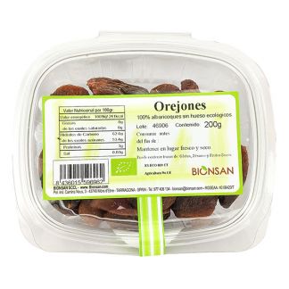 Orejones Dulces Ecológicos Bionsan - 200 gramos