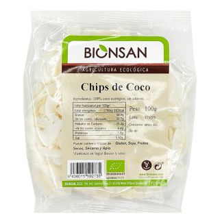 Chips de Coco Ecológicos Bionsan - 100 gramos