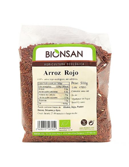 Arroz Rojo Ecológico Bionsan - 500 gramos