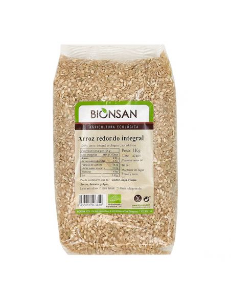 Arroz Integral Redondo Ecológico Bionsan - 1 Kg.