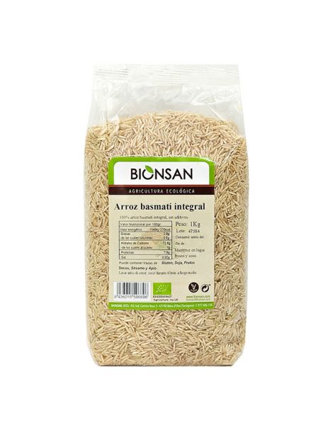 Arroz Basmati Integral Ecológico Bionsan - 1 Kg.
