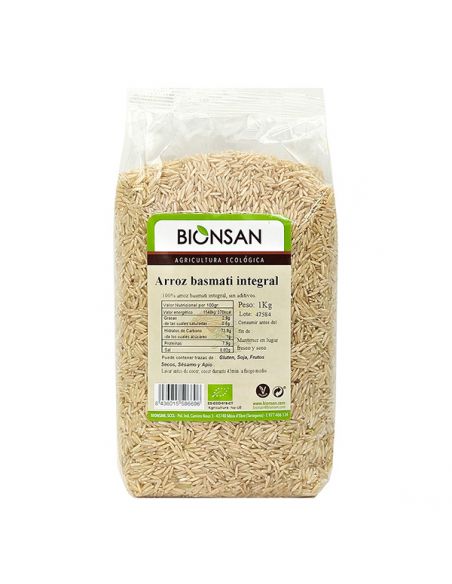 Arroz Basmati Integral Ecológico Bionsan - 1 Kg.